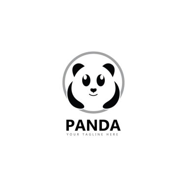 Panda logosu vektör çizimi