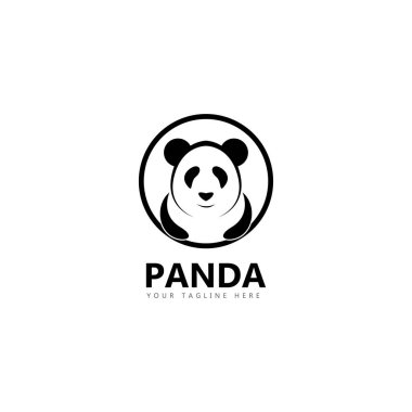 Panda logosu vektör çizimi