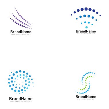  Circle Dots Creative Cool Logo Icon Design