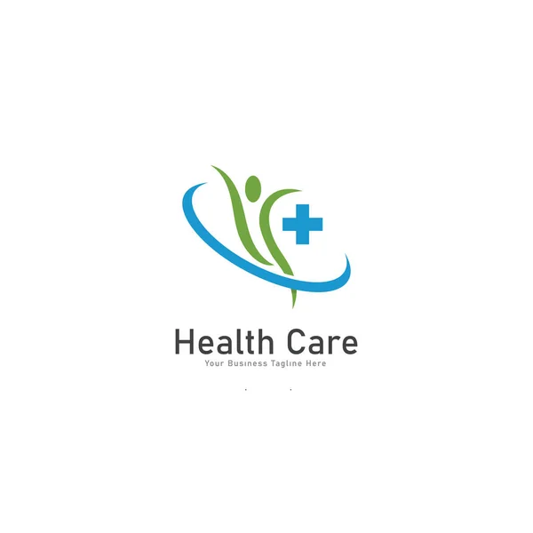 Шаблон Векторного Логотипа Здравоохранения Шаблон Логотипа Медицинской Службы Здравоохранения — стоковый вектор