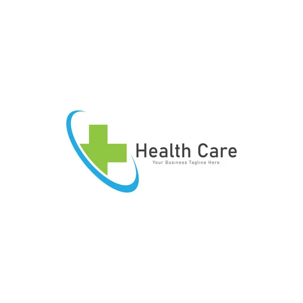 Sağlık Hizmeti Vektör Logosu Şablonu Tıbbi Sağlık Logosu Tasarım Şablonu — Stok Vektör