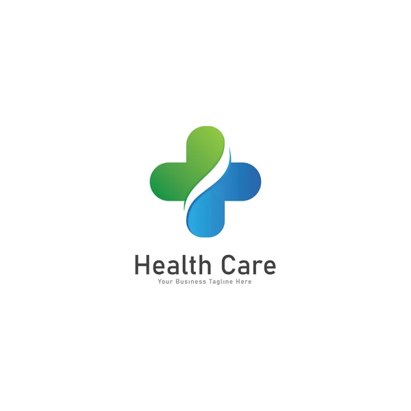 Sağlık Hizmeti Vektör Logosu Şablonu Tıbbi Sağlık Logosu Tasarım Şablonu — Stok Vektör