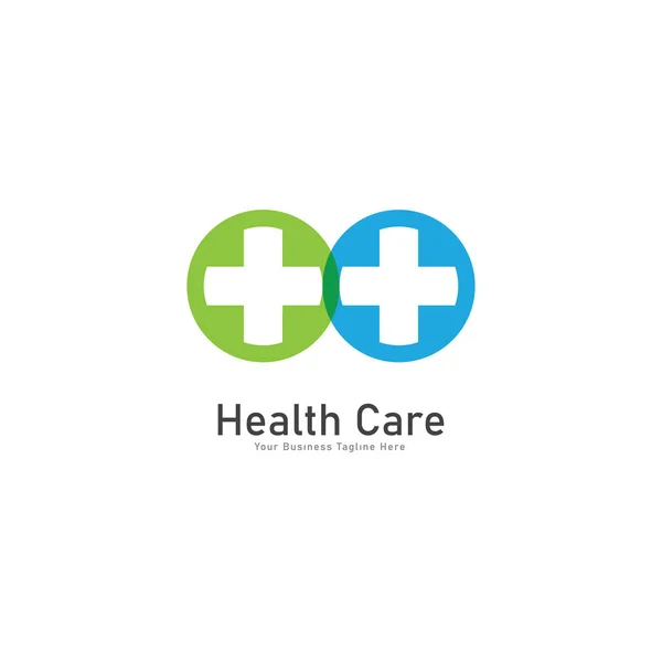 Modello Logo Vettoriale Assistenza Sanitaria Modello Progettazione Logo Sanitario Medico — Vettoriale Stock