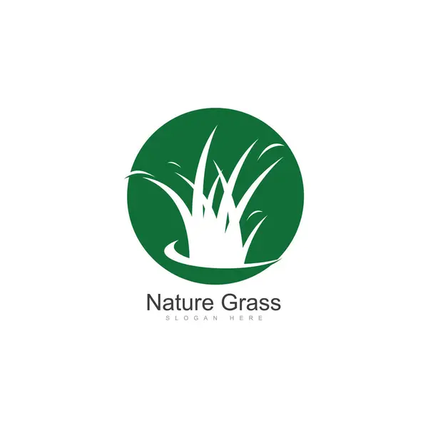 自然草标识设计向量创意草标识设计模板说明 — 图库矢量图片