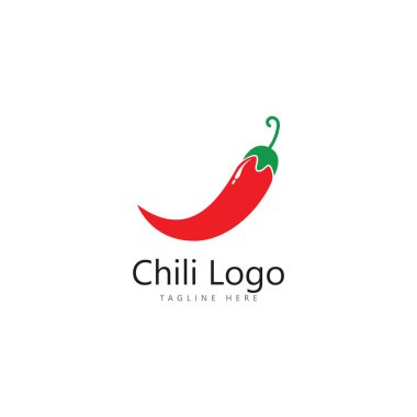 Chili logo şablon vektörü. Doğa simgesi