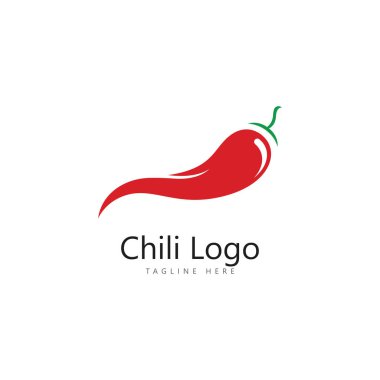 Chili logo şablon vektörü. Doğa simgesi