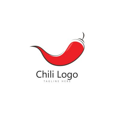 Chili logo şablon vektörü. Doğa simgesi