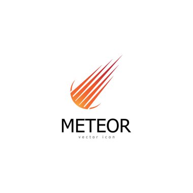 Meteor logo vektör şablonu tasarımı