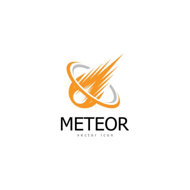 Meteor logo vektör şablonu tasarımı