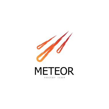Meteor logo vektör şablonu tasarımı