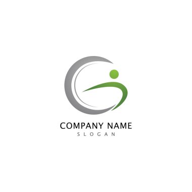 G harfi logo şablon simgesi sembolü