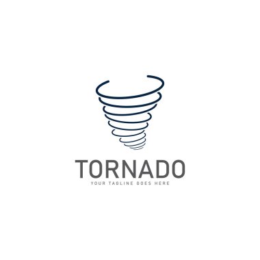 Tornado logosu vektör illüstrasyon tasarımı