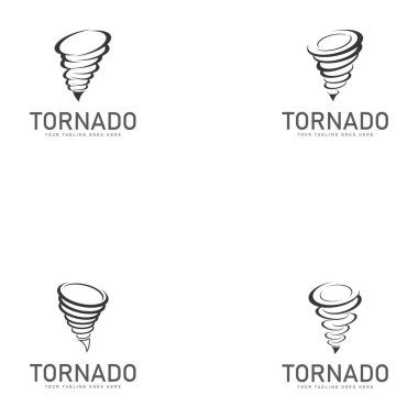 Tornado logosu vektör illüstrasyon tasarımı