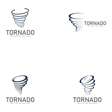 Tornado logosu vektör illüstrasyon tasarımı