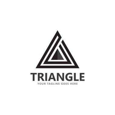 soyut üçgen logosu ve sembol vektör simgesi