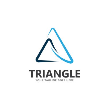 soyut üçgen logosu ve sembol vektör simgesi