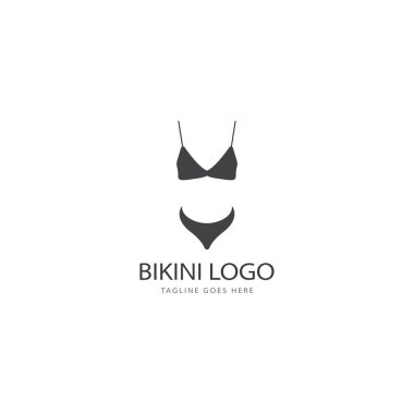 Bikini logo vektör şablonu. mayo logo tasarım vektörü