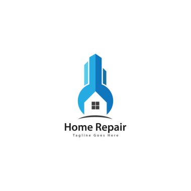 Ev Onarımı logo şablonu vektör simgesi tasarımı