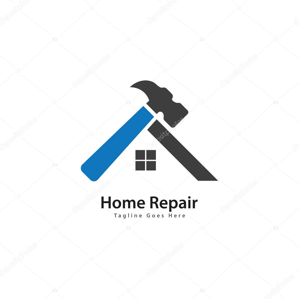 Home repair logo template vector icon design