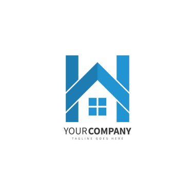 Konsept H harfli ev logosu tasarımı