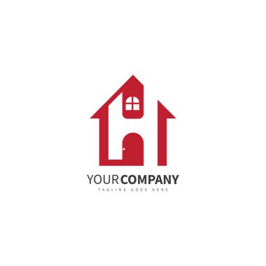 Konsept H harfli ev logosu tasarımı
