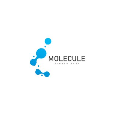 molekül logo vektör şablonu