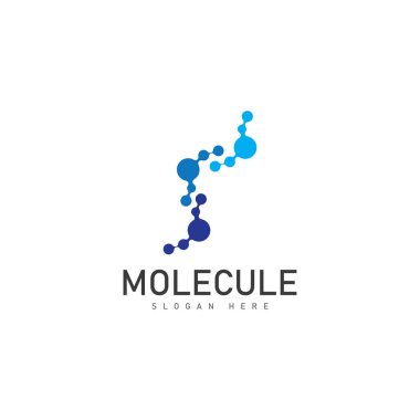 molekül logo vektör şablonu