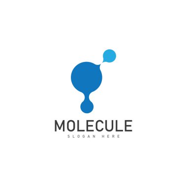 molekül logo vektör şablonu