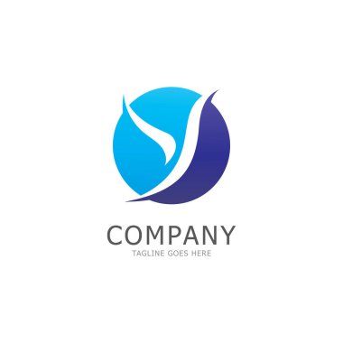 y harfi logo şablon vektör resimleme simgesi