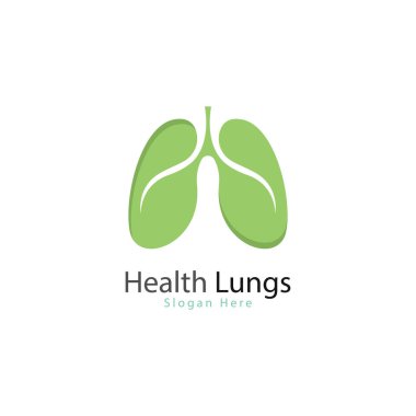Akciğerler sağlık ve akciğerler logo vektör tasarımı akciğerler logo şablonu