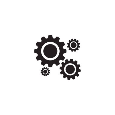 dişli ayarı simge vektör tasarımı çizimi