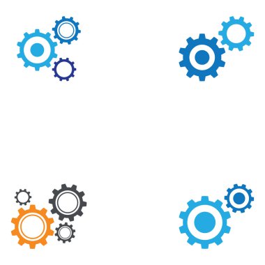dişli ayarı simge vektör tasarımı çizimi