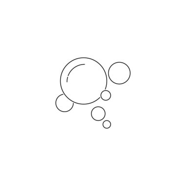 Kabarcık simgesi vektör çizim şablonu