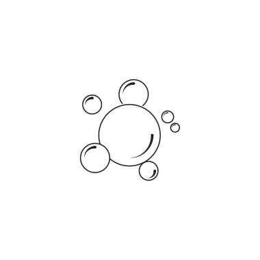 Kabarcık simgesi vektör çizim şablonu