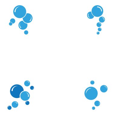 Kabarcık simgesi vektör çizim şablonu