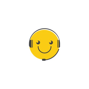 Çağrı Merkezi logo vektör çizim şablonu