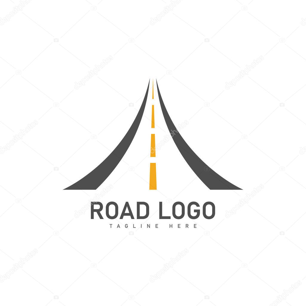 Road logo  road logo vector template icon