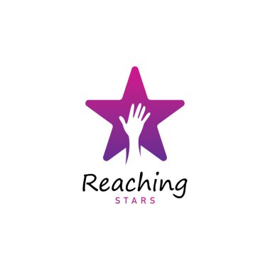 Yıldız rüyaları logo vektör tasarım şablonuna eriş