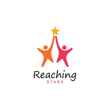 Yıldız rüyaları logo vektör tasarım şablonuna eriş