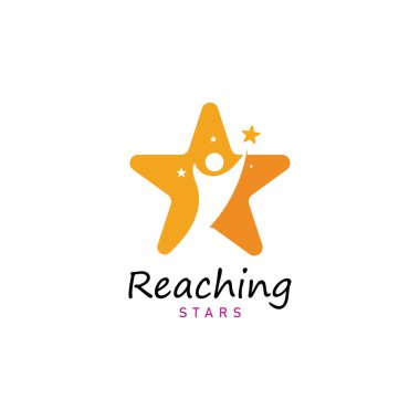 Yıldız rüyaları logo vektör tasarım şablonuna eriş