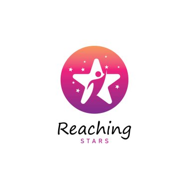 Yıldız rüyaları logo vektör tasarım şablonuna eriş