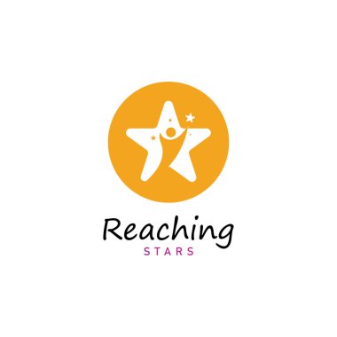 Yıldız rüyaları logo vektör tasarım şablonuna eriş