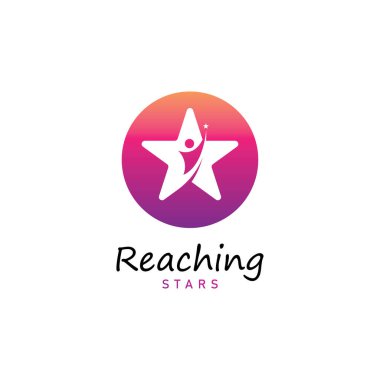 Yıldız rüyaları logo vektör tasarım şablonuna eriş