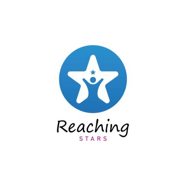 Yıldız rüyaları logo vektör tasarım şablonuna eriş