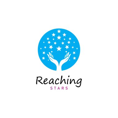 Yıldız rüyaları logo vektör tasarım şablonuna eriş