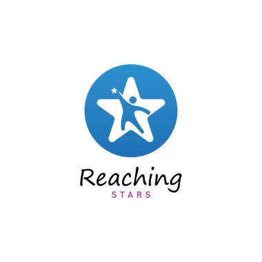 Yıldız rüyaları logo vektör tasarım şablonuna eriş