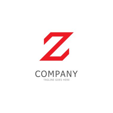 z harfi logo şablon vektör simgesi