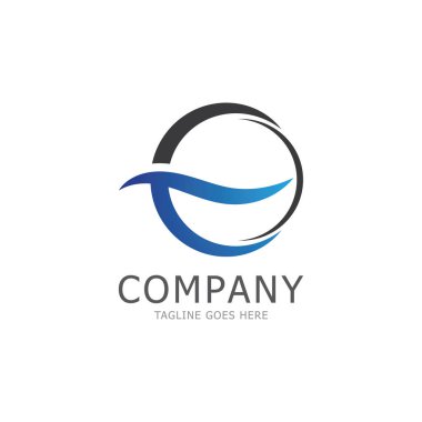 su dalgası c logo vektör simgesi