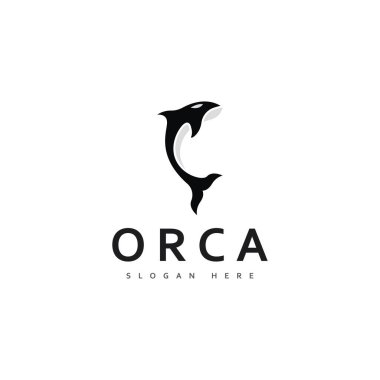 Katil balina logosu vektörü
