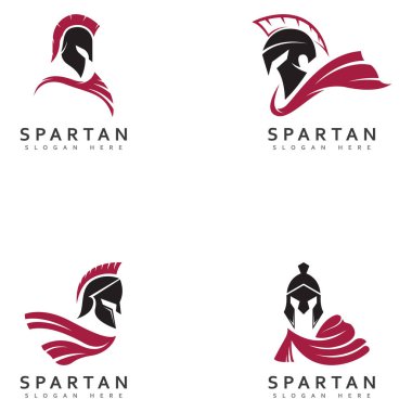Spartalı logo tasarımı Spartalı basit yaratıcı logo vektörü Spartan siyah logosu